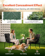 VEVOR Artificial Grass Wall Panels, 40 x 120 inch, Milan Grass Greenery Boxwood - Image 3