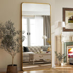 BEAUTYPEAK Gold Full Length Mirror, Suitable - Image 5