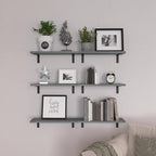 WOPITUES Wood Floating Shelves Set of 6, Shelves - Image 6