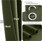 MIULEE Blackout Curtains for Bedroom Living Room 2 Panels, Thermal Insulated - Image 4