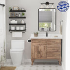QEEIG Bathroom Floating Shelves Over Toilet - Image 2