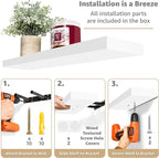 Sorbus Floating Shelves for Wall - Image 4
