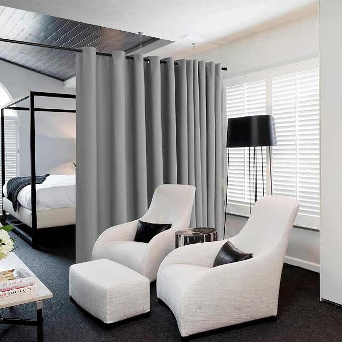 NICETOWN Closet Door Heavy Curtain, Room Dividers Shade Screens Partitions by NICETOWN