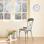 8 Inch White Wall Clock, Sweep Silent Movement Accurate Clocks - Image 2