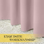 NICETOWN Baby Pink Curtains for Nursery, Sliding Glass Door Grommet Thermal - Image 7