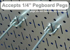 Wall Control Pegboard Rack Horizontal Metal Pegboard Garage Tool Storage Pack - Image 3