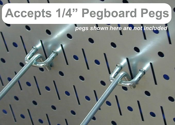 Wall Control Pegboard Organizer 4 ft. Metal Pegboard Standard Tool Storage Kit - Image 3