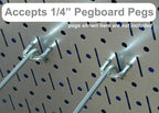 Wall Control 30-P-3232GV Galvanized Steel Pegboard Pack - Image 2