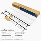 Floating Shelves 72 Inch Long 8" Deep Set of 2, Heavy Duty Wood Wall Mounted - Image 7