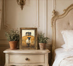 Vintage Gold Framed Wall Art Retro Country Sheep Oil Painting Canvas Prints - Image 6