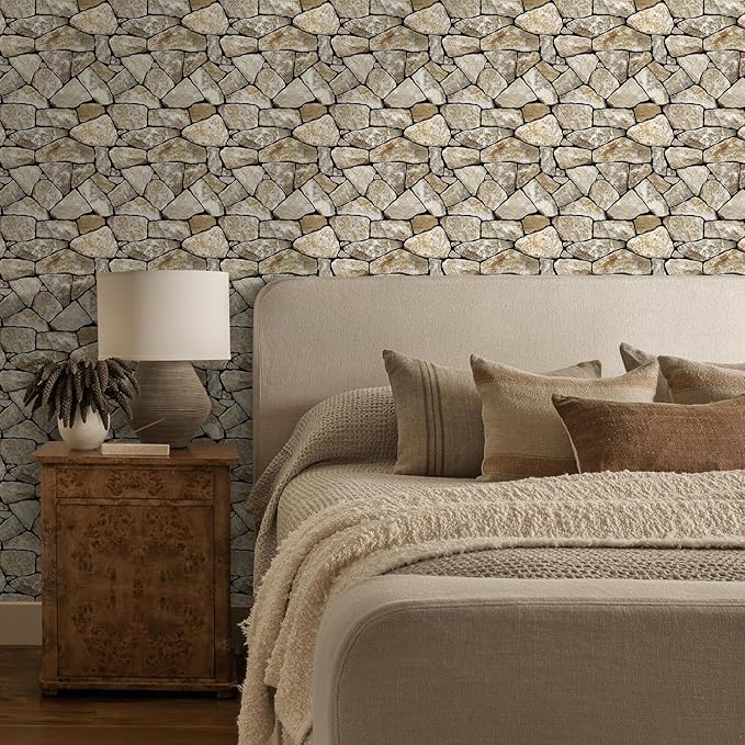 COMSTICKC 3D Faux Stone Wall Panel Peel and Stick Wall Stickers, Not Real Stone - Image 7