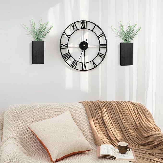 Dahey 2 Pack Wood Wall Planter Vase - Image 2