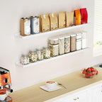 Love-KANKEI 48 Inch Long Floating Shelves Wall Mounted Set of 2, Large Wood - Image 6