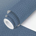 Blue Wallpaper Grasscloth Peel and Stick Wallpaper 17.7inch x 118.1inch by lenify