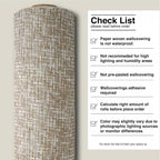Ansehan Wallcovering W010103 Cosmo Collection 36" W x 8 Yard L, Natural Paper - Image 8