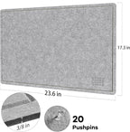 Lightomorrow Bulletin Board, 24 x 18 inches Felt Board - Image 3