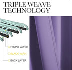 NICETOWN Lilac Purple Blackout Curtains 90" Long - Image 4