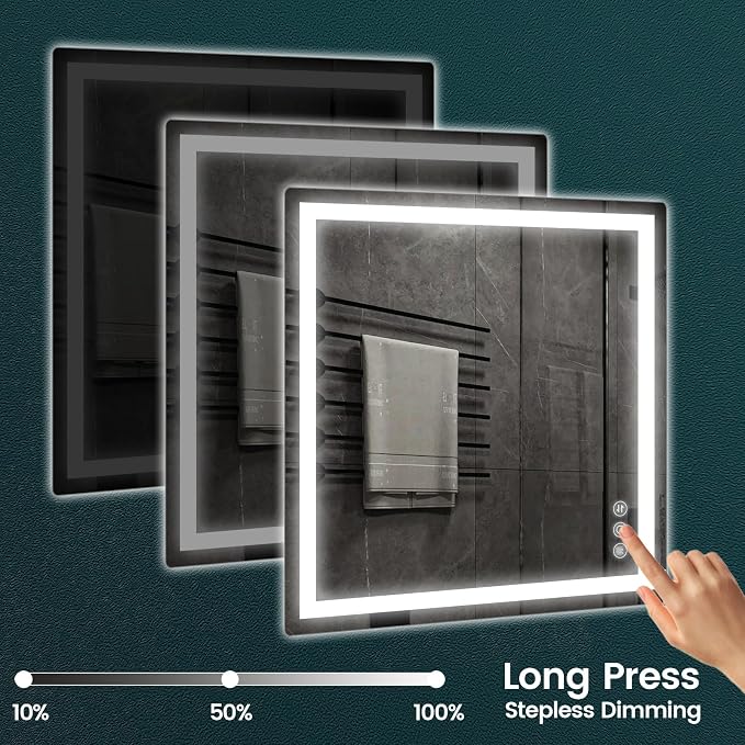 Memobarco 36"x 36" Bathroom Mirror - Image 5