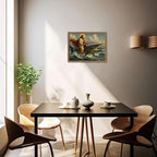 Framed Jesus Riding a Shark Wall Art, Humorous Christian Canvas Print, Fun - Image 6