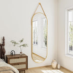 Full Length Mirror, Oval Wall Mounted Mirror, Wall Mirrors Full Length - Image 2