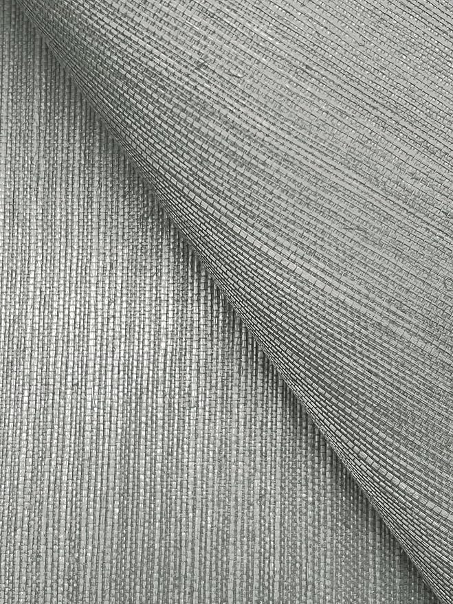 York Wallcoverings Natural Sisal Slate Peel and Stick Grasscloth Wallpaper - Image 4