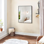 KOCUUY Black Mirror, 24x30 Inch Rectangle Bathroom Mirror - Image 4