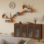 Sttoraboks Floating Wall Shelves Set of 3, Metal Mounted Shelf - Image 2
