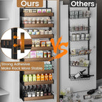 POKIPO 8 Tier Over The Door Pantry Organizer, 2 IN 1 Wall Mount or Hanging - Image 6