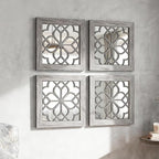 Set of 4 Boho Wall Mirrors - Image 2