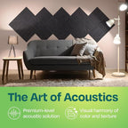 Acoustic Panels 12-Pack Soundproof Wall Panels 12"x12"x0.4" Decorative Sound - Image 2