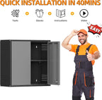 Garage Wall Cabinet, Metal Wall Cabinets - Image 9