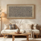 Large Framed Abstract Wall Art for Living Room, Neutral Wabi Sabi Black Brown - Image 8