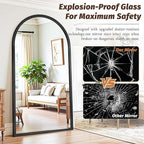 Full Length Mirror 82"×44" Floor Mirror Standing Tall Mirror, Arched Stand up - Image 6