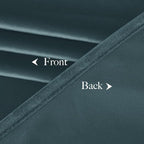 NICETOWN Room Darkening Greyish Blue Velvet Curtains, Rod Pocket Super Soft - Image 8