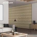 Olanglab Wood Slat Wall Panels 4 Pack, Wooden Acoustic Wall Panels, 94.5"x12.6" - Image 9