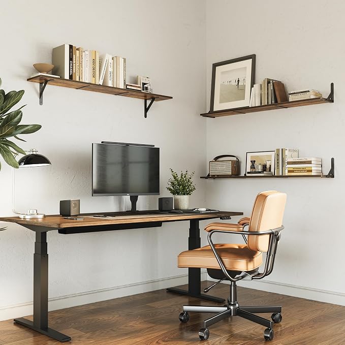 WOPITUES Floating Shelves for Wall 48″W x 8″D, Long Wall Mounted Shelves Set of - Image 4