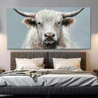 Highland Cow Wall Art For Living Room Large Size Animal Canvas Art Wall Decor - Image 3