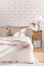 Timeet 17.7 in × 78.7 in Boho Peel and Stick Wallpaper Pink Floral Contact - Image 6