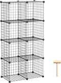 C&AHOME Wire Cube Storage, 8-Cube Organizer Metal C Grids Storage, Storage Bins by CAHOME