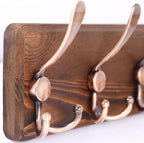 SKOLOO Rustic Pine Wood Wall Coat Rack - Image 5