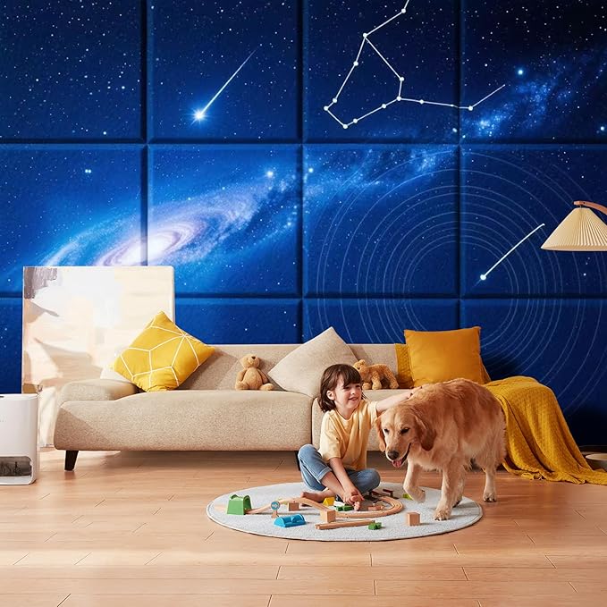 12 Pack Art Acoustic Panels, TEMGCUAM Self-Adhesive Sound Absorbing Wall Panels - Image 6