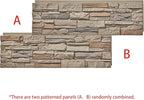 Faux Stone Wall Panels 2-Pack PU Stone Veneer Siding, Mortarless 46.25x12.88 - Image 5