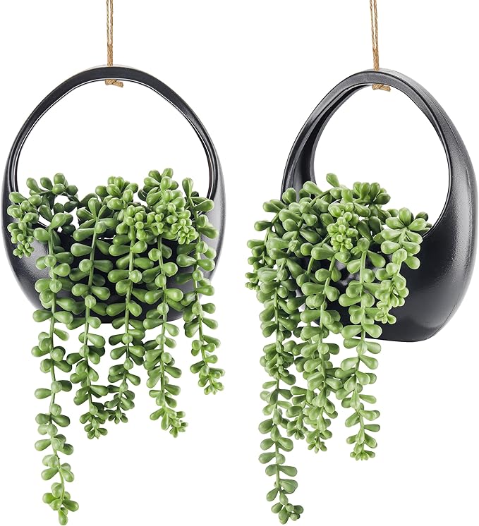 Der Rose 2 Pack Small Fake Hanging Plants by DerRose