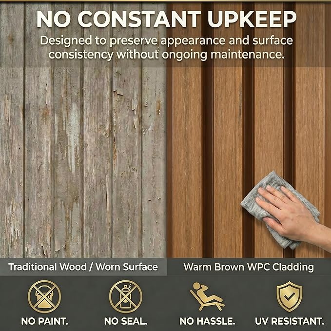 From Plain to Beautiful in Hours WPC Exterior Wall Slat Panels Waterproof - Image 6
