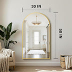 Arched Bathroom Mirror for Wall, HD Glass Over Sink for Bathroom - Image 2