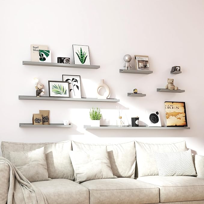 Small Floating Shelves for Wall Decor, Wall Mounted Wood Shelf for Bedroom - Image 6