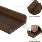 Love-KANKEI 36 Inch Long Floating Shelves Wall Mounted Set of 2, Large Wood - Image 6