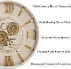 CLXEAST Mid Century Minimalist Modern Wall Clocks, 24 Inch Wall Clock - Image 3