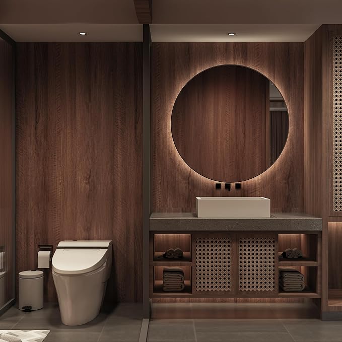Walnut Wood Grain Contact Paper Peel and Stick Wood Wallpaper Removable - Image 7