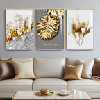 Framed Modern Luxury Gold Wall Art, Pictures by Cuspin